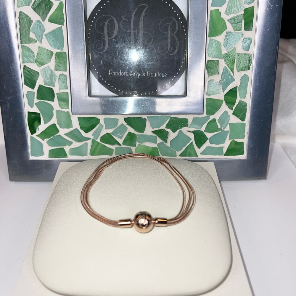 Pandora Rose Gold Multi Strand Bracelet